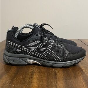 Asics Gel Venture 7 Black Gray Athletic Running Shoes 1012A476 Women’s Size 10.5